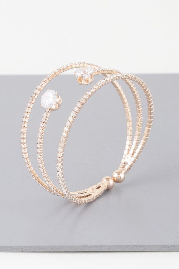 Dazzling Elegance Bracelet – Diamond Accent, Polished Finish