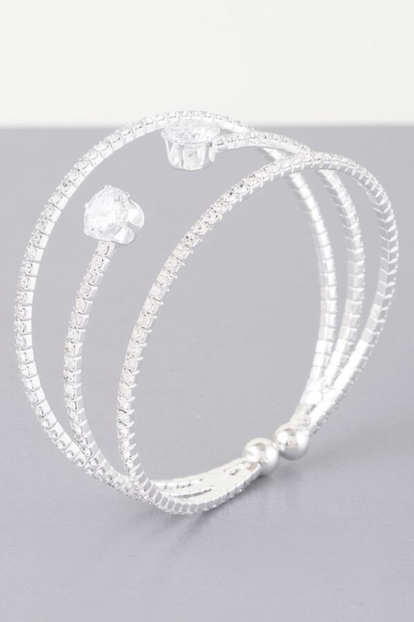 Dazzling Elegance Bracelet – Diamond Accent, Polished Finish