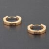 Polished Metal Hoop Earrings – 0.8 inch Classic Hoops