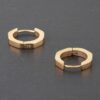 Polished Metal Hoop Earrings – 0.8 inch Classic Hoops