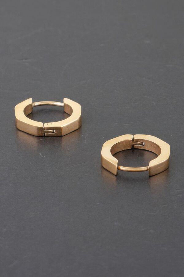 Polished Metal Hoop Earrings – 0.8 inch Classic Hoops
