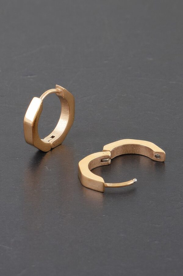 Polished Metal Hoop Earrings – 0.8 inch Classic Hoops
