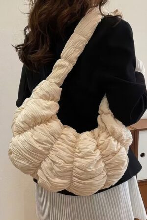 Quilted Nylon Padded Crossbody Bag – Lightweight