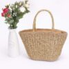 Faux Straw Sunshine Tote – Basket-Style Beach Bag