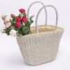 Faux Straw Sunshine Tote – Basket-Style Beach Bag