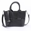 Faux Leather Tote – Polished Finish, Compact Carryall