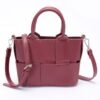 Faux Leather Tote – Polished Finish, Compact Carryall