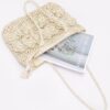 Faux Straw Multi-Flower Crochet Tote Bag