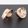 Gold-Tone Conch Shell Swirl Statement Earrings