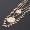 Triple Disc Charm Necklace – Gold-Tone Chain