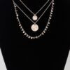 Triple Disc Charm Necklace – Gold-Tone Chain