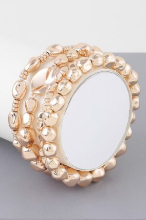 Multi-Stone Beaded Bracelet – Polished Finish