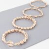 Multi-Stone Beaded Bracelet – Polished Finish