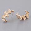 Ripple Down Dangle Earrings – Fluid Ripple Silhouette