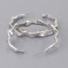Wavy Accent Hoop Earrings – Fluid Wave Hoop Design