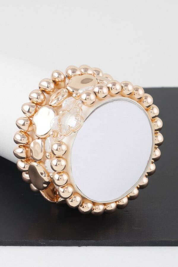 Bracelet Set – Minimalist Circular Duo, 2″ Diameter