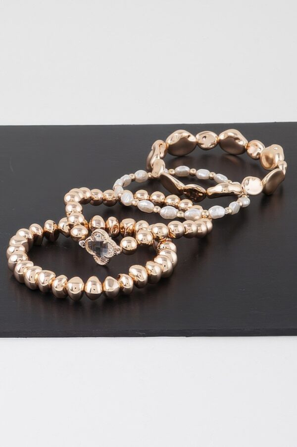 Bracelet Set – Minimalist Circular Duo, 2″ Diameter