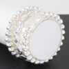 Bracelet Set – Minimalist Circular Duo, 2″ Diameter