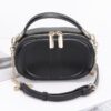 Gold-Accented Faux Leather Clutch – Structured Evening Bag