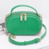 Gold-Accented Faux Leather Clutch – Structured Evening Bag