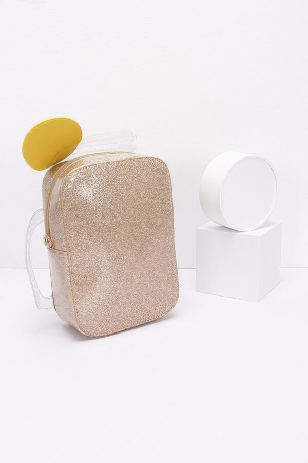 Lemon Tea Novelty Bag – Citrus Shape with Gold Glitter