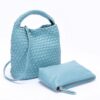 Woven Handbag and Clutch Set – Intricate Weave