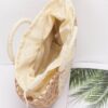 StrawEssence Faux Straw Tote with Woven Texture