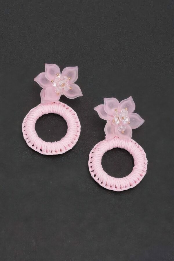 Floral Blossom Longline Drop Earrings
