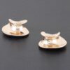 Golden Curve Stud Earrings – Polished Minimalist