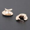 Golden Curve Stud Earrings – Polished Minimalist