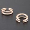 Harmony Curve Gold-Plated Sculptural Earrings