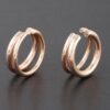 Harmony Curve Gold-Plated Sculptural Earrings