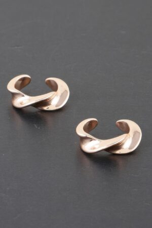 Plated Twist Stud Earrings – Mini Twisted Design