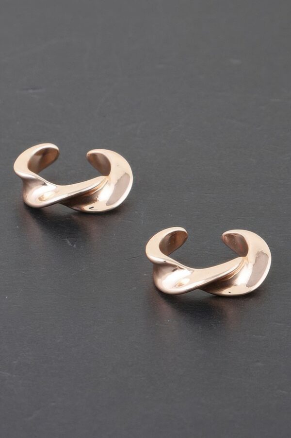Plated Twist Stud Earrings – Mini Twisted Design