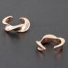 Plated Twist Stud Earrings – Mini Twisted Design