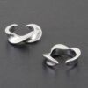 Plated Twist Stud Earrings – Mini Twisted Design