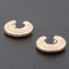Spiral Earrings – Gold-Tone Sculptural Design