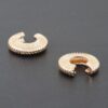 Spiral Earrings – Gold-Tone Sculptural Design
