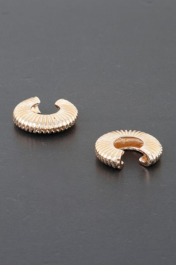 Spiral Earrings – Gold-Tone Sculptural Design