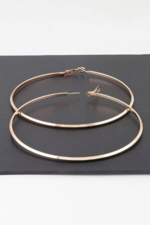 Gilded Loops Oversized Gold Hoop Earrings