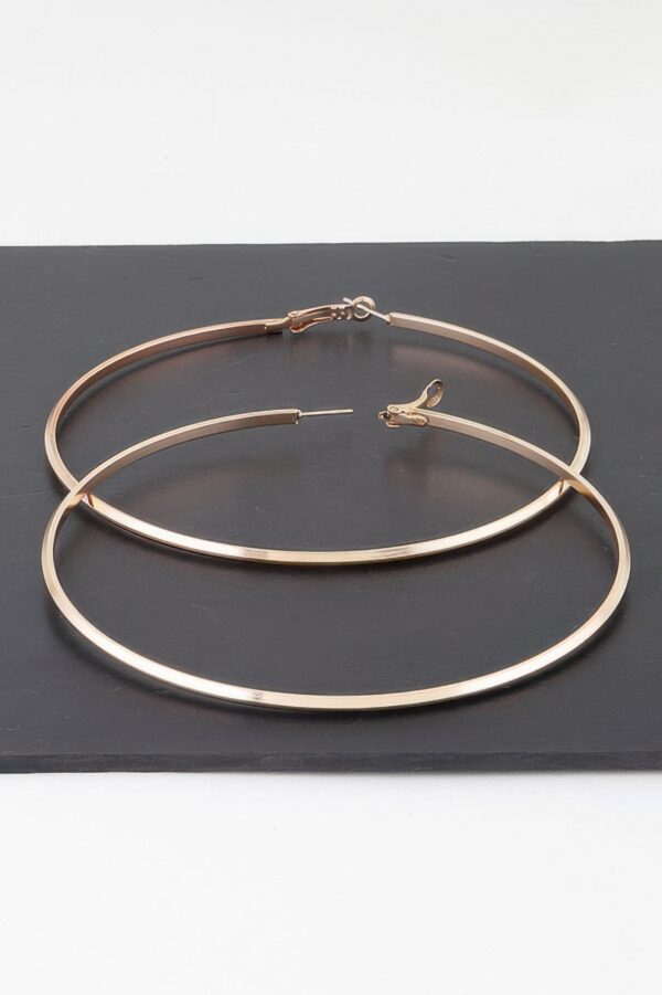 Gilded Loops Oversized Gold Hoop Earrings