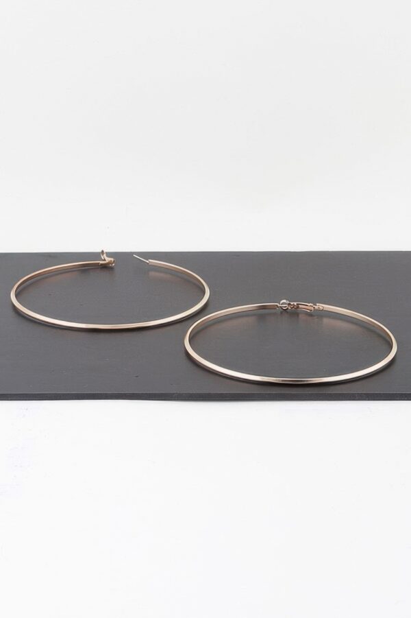 Gilded Loops Oversized Gold Hoop Earrings