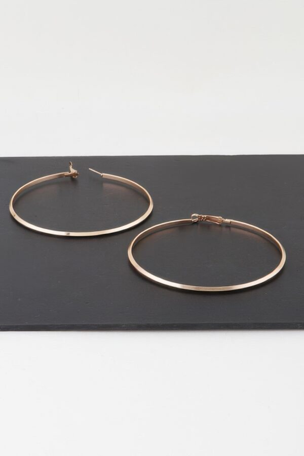 Gilded Loops 3″ Gold Hoop Earrings