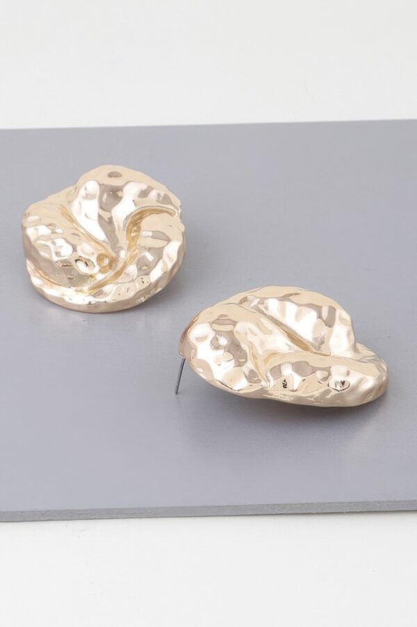 Golden Twist Earrings – Twisted Gold-Plated Drop
