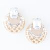 Chic Form Contoured Gold-Tone Earrings
