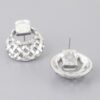 Chic Form Contoured Gold-Tone Earrings