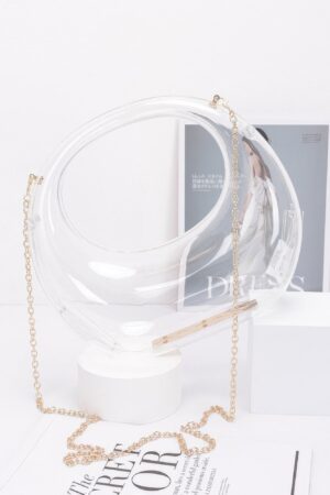 Transparent Acrylic Clutch – Structured Clear Evening Bag