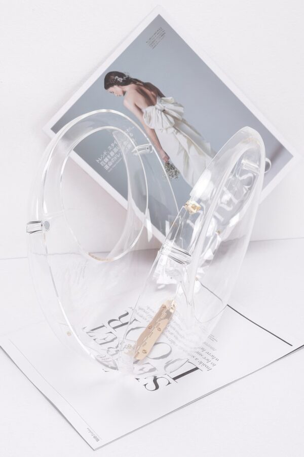 Transparent Acrylic Clutch – Structured Clear Evening Bag