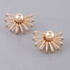 Double Wire Shiny Stud Earrings – Layered Geometric