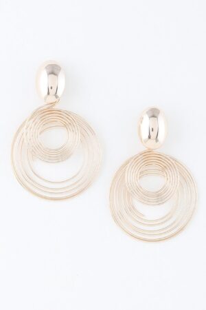 Delicate Spiral Drop Earrings – Modern Lightweight